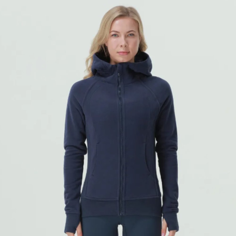 Lululemon Scuba Full-Zip Hoodie | Size 6 | Navy Blue